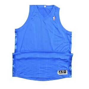 NEW Adidas Men's 5XL Blue Basketball Length +4 Plain Jersey Performance